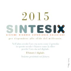 2015 - AUGURI DALLA NUOVA SOCIETA'
